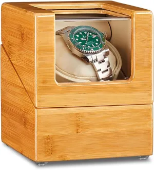 Watch Pillows Watches Display Box Fit intermittently percolate niche clan regardless dogged Lady And Man Watches1 0 Watch Display Box Bamboo Wood Watch Winder For 1/2/3 Automatic Watches With Quiet Motor Flexible 
