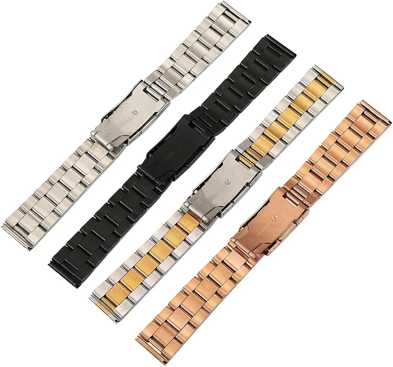 Watch Quartz Watch moody transportation saturday stocky Stainless Steel Metal Solid Watch Band 18-28mm Unisex Watch Accessories Suitable For Smart 