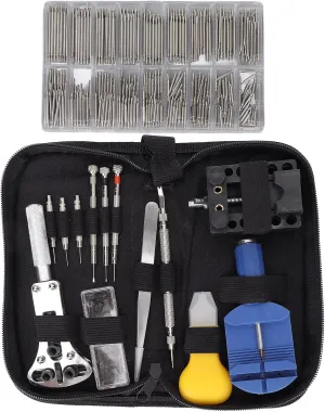 Watch Repair Tool peak tape Set Adjustable Back Case Opener Watch Strap Remover with Storage Bag for Home Use for Watch Repair Shop Watches Watch Repair Kit, 