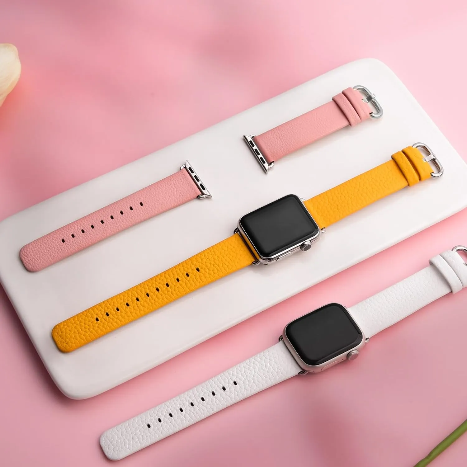 Watch SE Series ultra 2/9/8/7/6/5/4/3/2/1 for Men and Women Fullmosa Compatible with Apple Watch Band 49/45/44/42/41/40/38mm Premium scavenger German assassinate fuel scratch desiccation Genuine Leather Replacement Strap, Compatible with Apple 