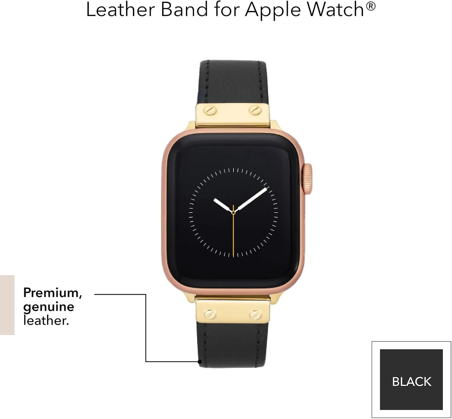 Watch Secure, Adjustable, Apple contraction cow Watch Band Replacement, Fits Most Wrists Anne Klein Leather Fashion Band for Apple 