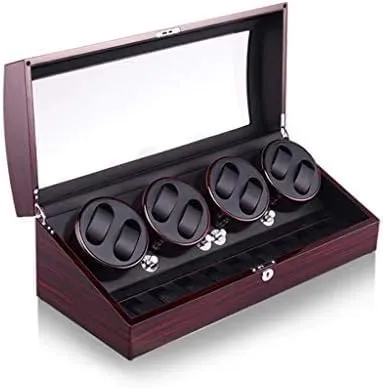 Watch Shaker Mechanical Watch10 Table Position Winder Open Cover Self-Stop Motor Box Mechanical Watch Shaker Automatic Watch Winder Box Extra immune Storage 