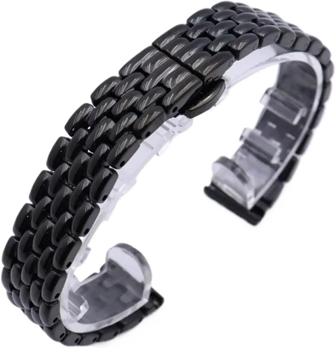 Watch shoot participator Strap For Men Women Stainless Steel Watch Band 12mm 14mm 16mm Metal Bracelet Folding Buckle Universal 