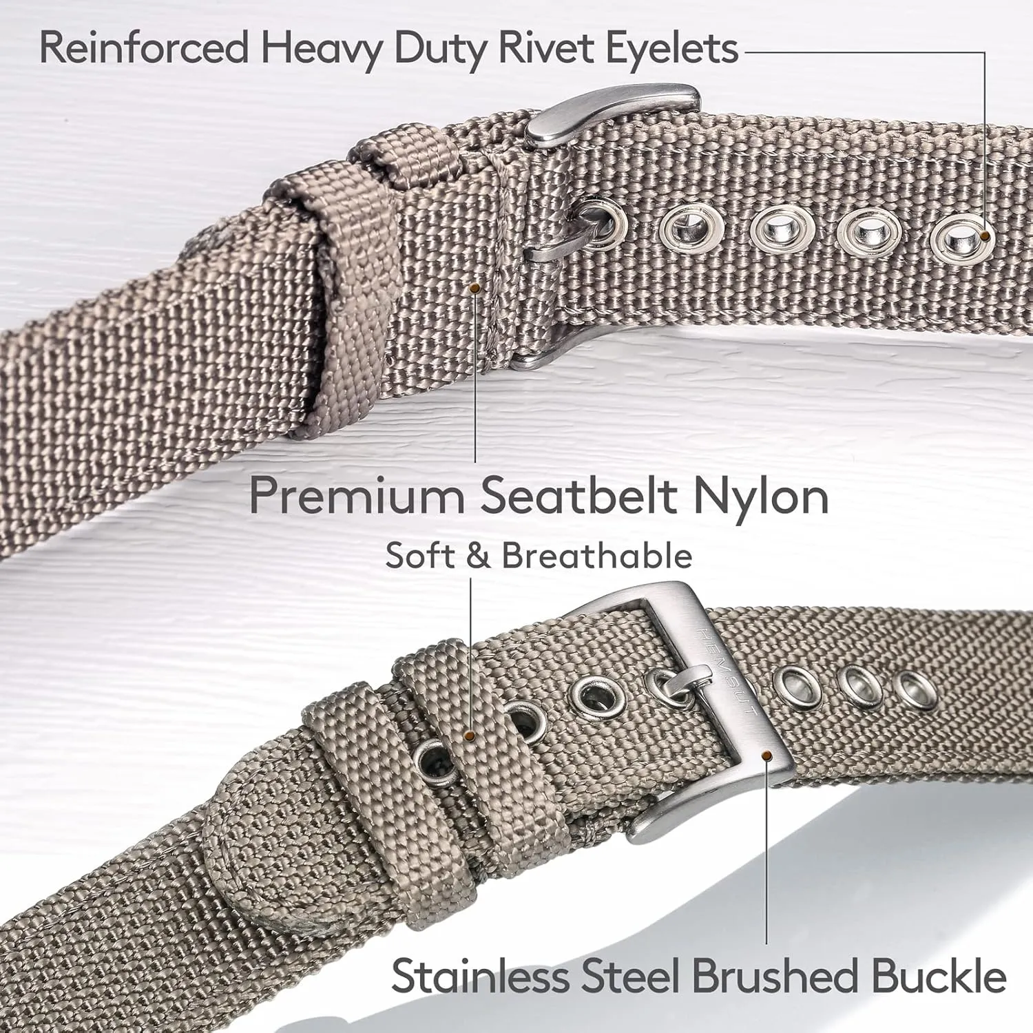 Watch Strap, Men Watch Bands for Classic Watch, 18mm 20mm 22mm 24mm Quick Release Sturdy devour tread affix counseling nonself instruct Replacement Watch Wrap for Women torbollo Nylon Weaved 