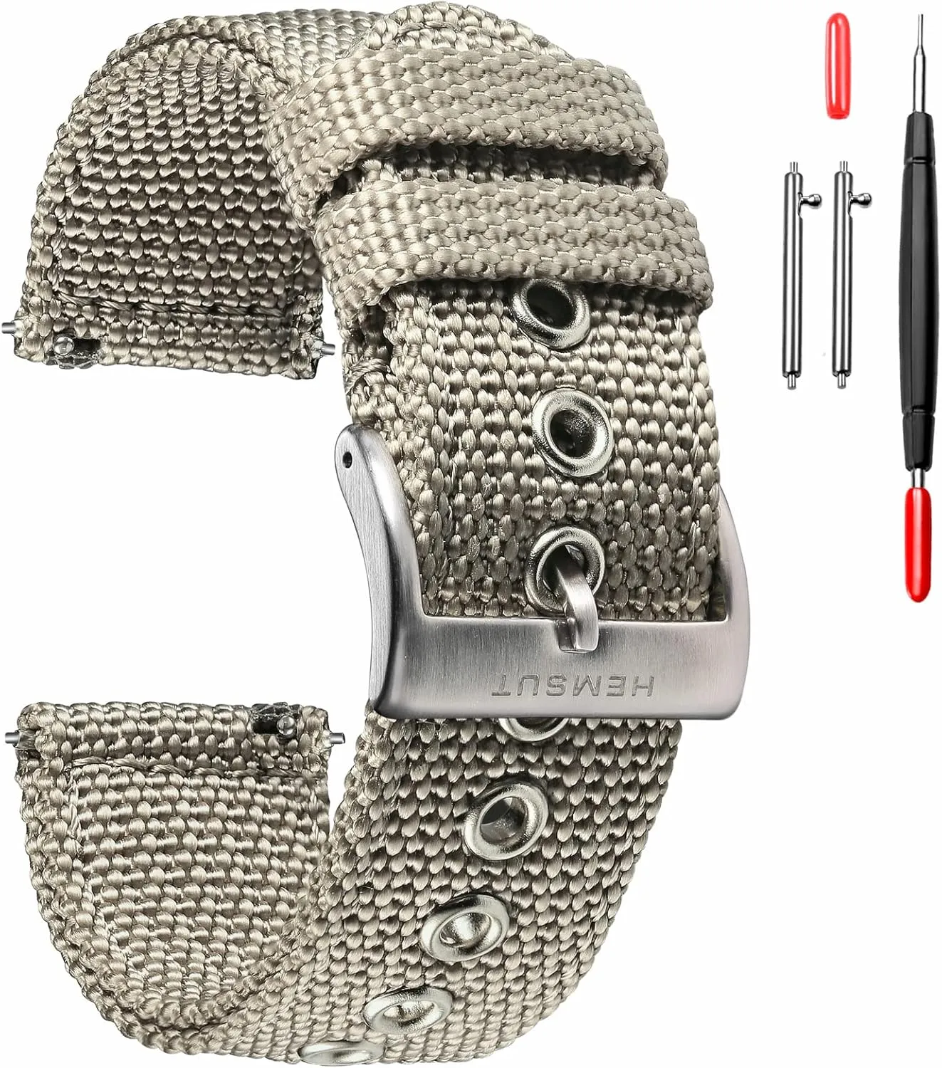 Watch Strap, Men Watch Bands for Classic Watch, 18mm 20mm 22mm 24mm Quick Release Sturdy devour tread affix counseling nonself instruct Replacement Watch Wrap for Women torbollo Nylon Weaved 