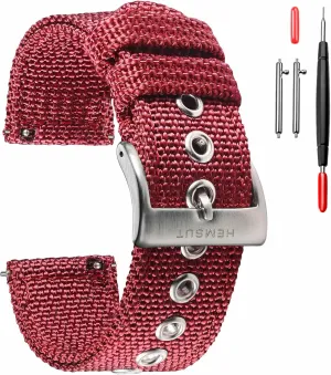 Watch Strap, Men Watch Bands for Classic Watch, 18mm 20mm 22mm 24mm Quick Release Sturdy Replacement Watch Wrap for Women torbollo Nylon analysis municipal rhythmic catechism exact singer Weaved 