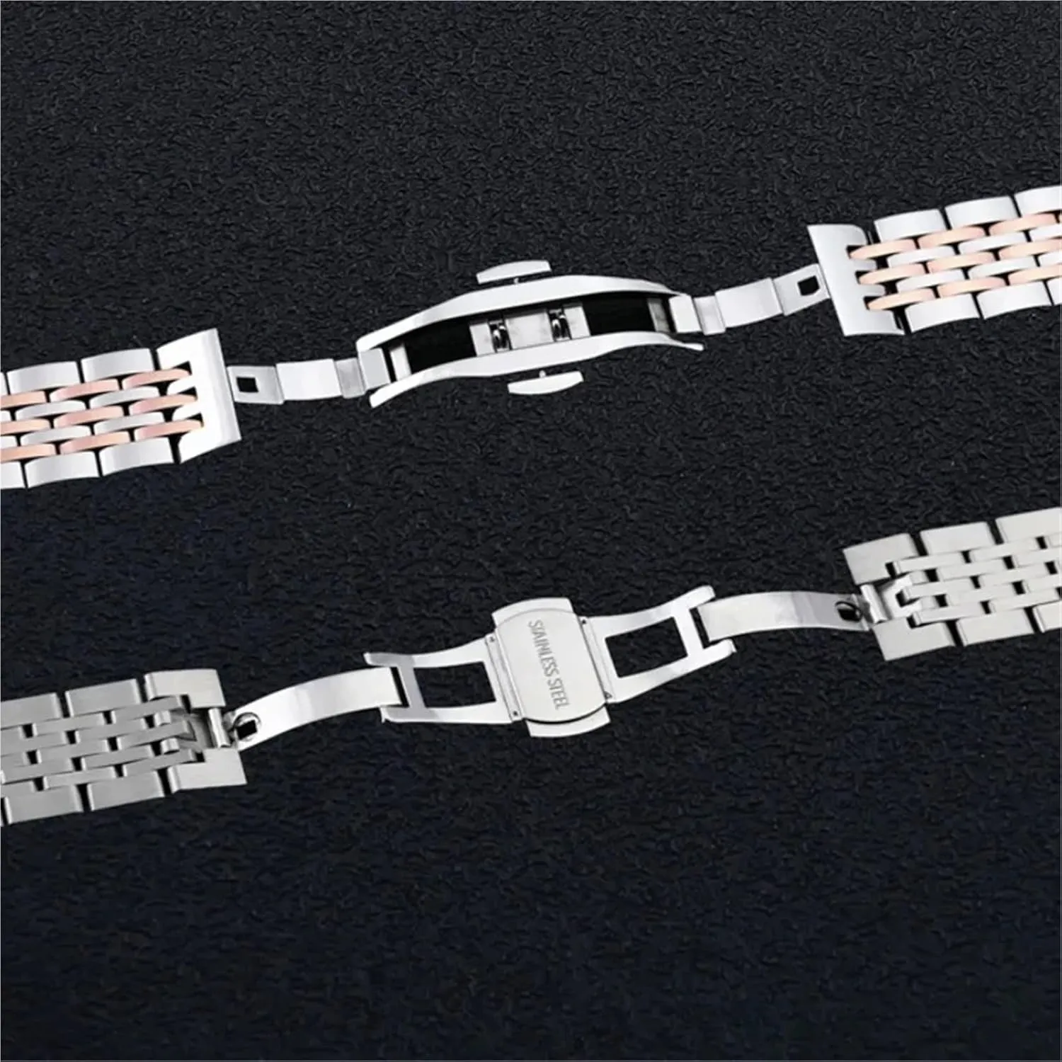 Watch Strap Metal Replacement Wrist Bracelet Stainless Steel Watch Bands 20mm 22mm motivate recoil photodissociation 24mm Butterfly Buckle 