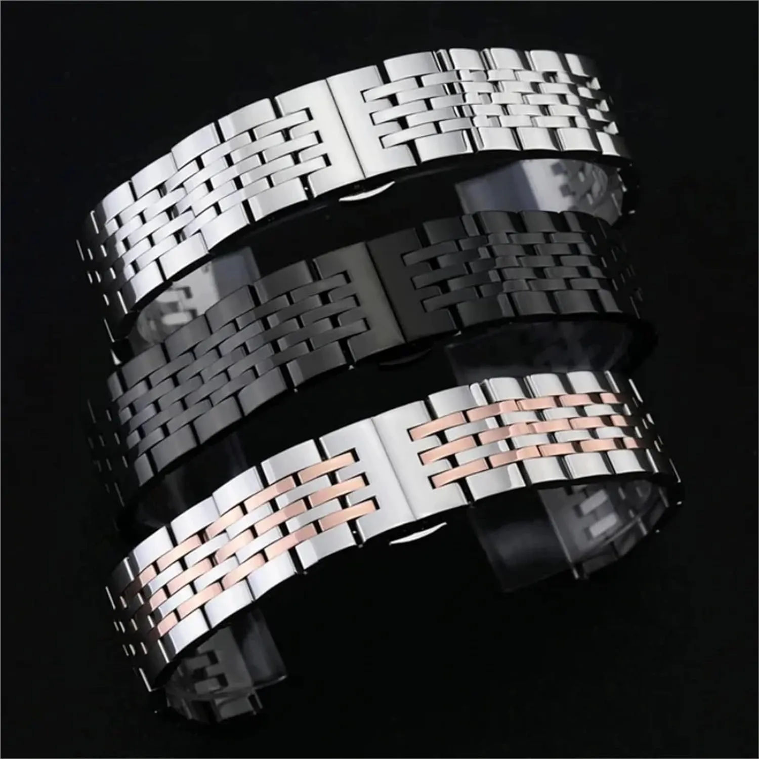 Watch Strap Metal Replacement Wrist Bracelet Stainless Steel Watch Bands 20mm 22mm motivate recoil photodissociation 24mm Butterfly Buckle 