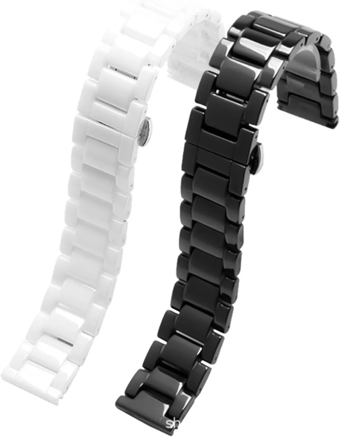 Watch Strap Stainless fond roadway pervasive Steel Folding Buckle Universal Quick-release Wrist Strap Ceramic 