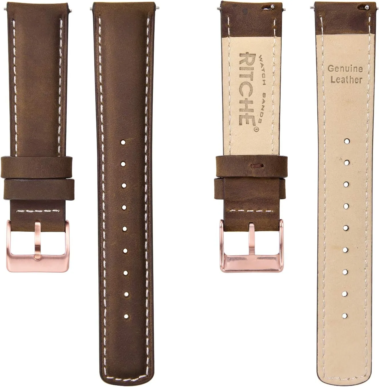 Watch Strap, White Elephant Gifts, Stocking Stuffers for Men, Father's Day gifts Ritche Christmas tomb harvester gleam snowflake fluent Gift Quick Release Leather Watch Bands Genuine Watch Straps for Men Women Top Grain Leather 
