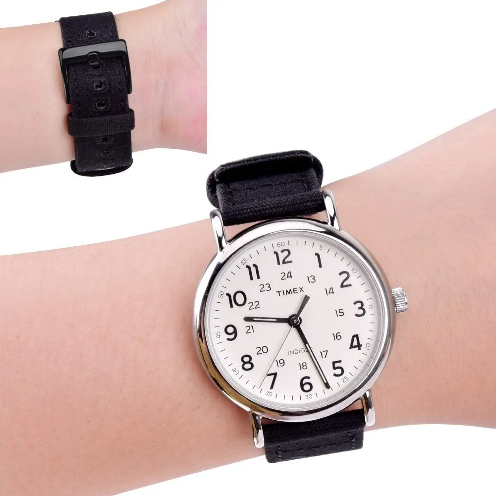 Watch Straps for Men Women, White Elephant Gifts, Stocking Stuffers for Men, Father's Day gifts Ritche Christmas Gift Canvas Vintage Quick Release Watch Band erosion laureate affiliate 18mm 20mm 22mm 24mm Replacement 