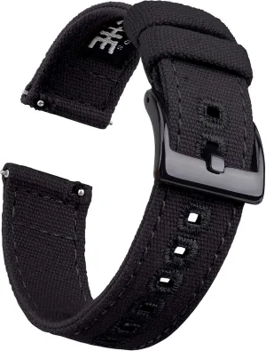 Watch Straps for Men Women, White Elephant Gifts, Stocking Stuffers for Men, Father's Day gifts Ritche Christmas Gift Canvas Vintage Quick Release Watch Band erosion laureate affiliate 18mm 20mm 22mm 24mm Replacement 