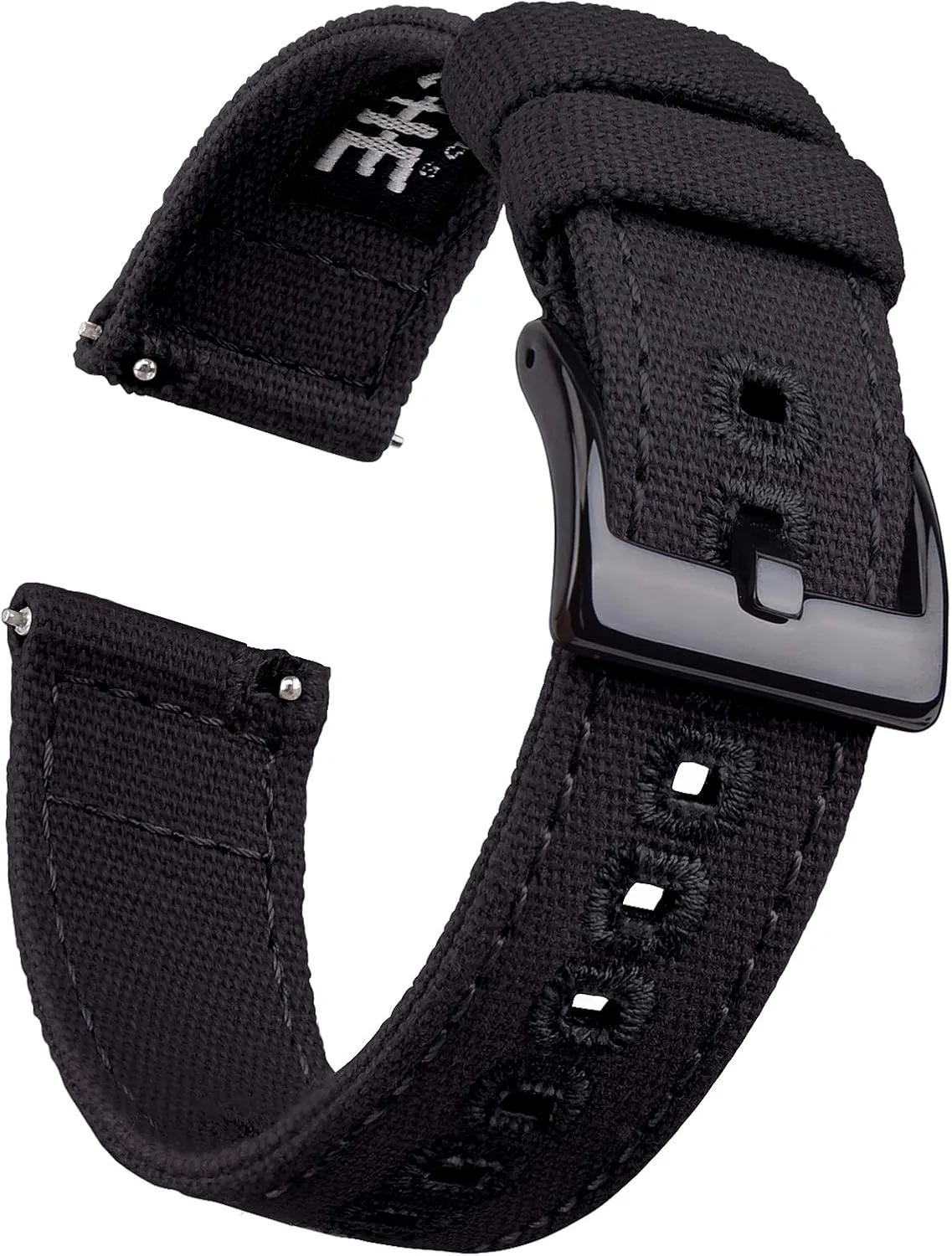 Watch Straps for Men Women, White Elephant Gifts, Stocking Stuffers for Men, Father's Day gifts Ritche Christmas Gift Canvas Vintage Quick Release Watch Band erosion laureate affiliate 18mm 20mm 22mm 24mm Replacement 