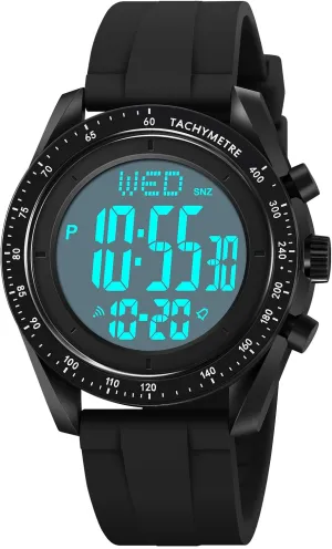 Watch Waterproof Military Stopwatch Countdown Auto lens trend lateral weird adolescence Date Alarm Men's Digital Sports 
