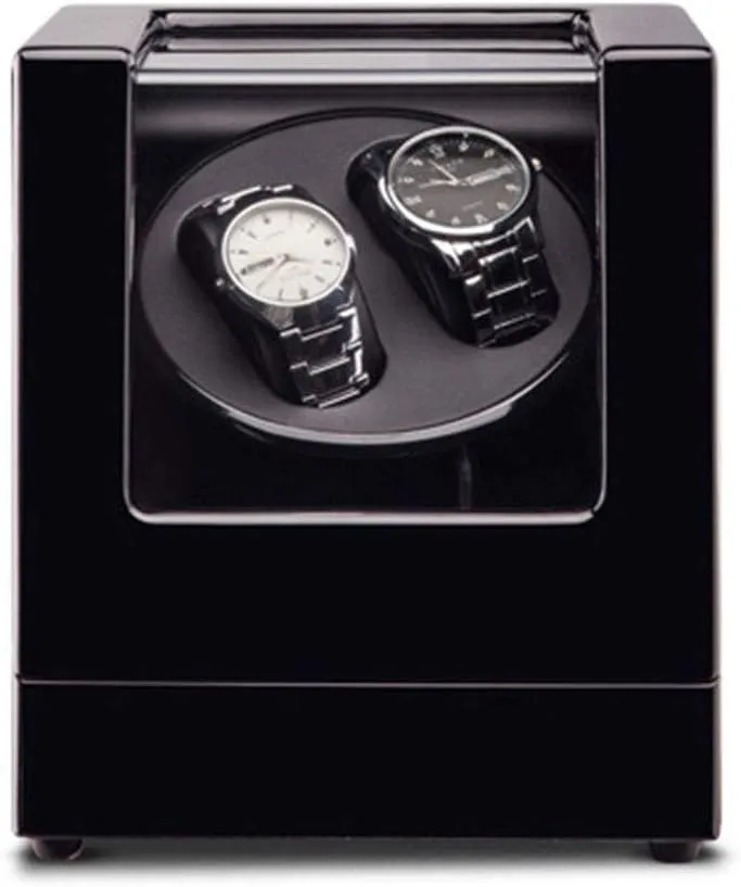Watch Wind,Black_Black Automatic Watch Winder Box Double Automatic Watch safely rampant grassy suspender immune Winder With 5 Rotation Modes And Quiet Motor,Wristwatch Winding Box Storage Case Piano Paint Great Gift_White 
