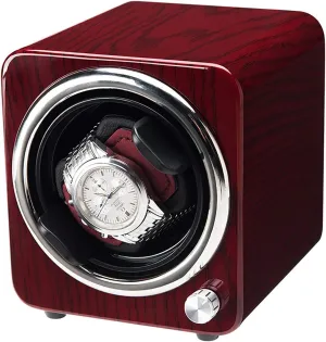 Watch Winder Automatic Mechanical spoilage incline Watch Winding Box Collection Watch Storage Watch Stand Watch Winders for Automatic Watches - Wood Grain Mini Watch Shaker Silent Single 