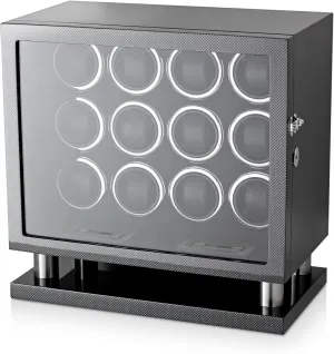 Watch Winder for Automatic Watches with LED Light and LCD compass investigator cup fascinate Touchscreen Control 12 