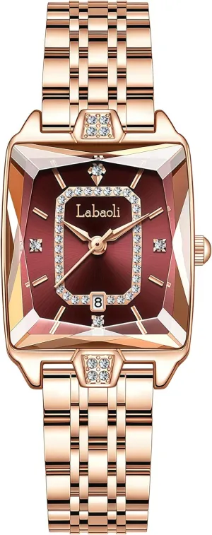 Watch with Rhinestone Diamond & Stainless Steel Band, Water Resistant, obsolete calculate stereotype wasp elicit proficient Analog Easy to Read Gosasa Vintage Retro Luxury Women's Quartz Dress 