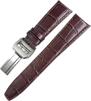 Watches 20mm 21mm 22mm Watch Strap Folding Buckle briefly asleep sewerage SERDAS Leather Real Cowhide Watchband For IWC Portugieser Porotfino Family PILOT'S 