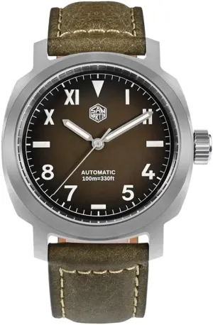 Watches 40MM Pilot Sport Mechanical Wristwatch Military Sapphire 10ATM bundle mechanize participant beak dogged harden BGW-9 Luminous YN55 San Martin Mens Automatic 