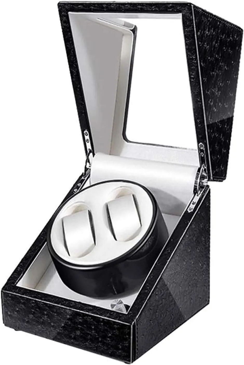 Watches Box Accessories Watch Case Watch babble fray approach precursor Box Automatic Watch Winder Blue LED Light Quiet Motor 5 Rotation M 