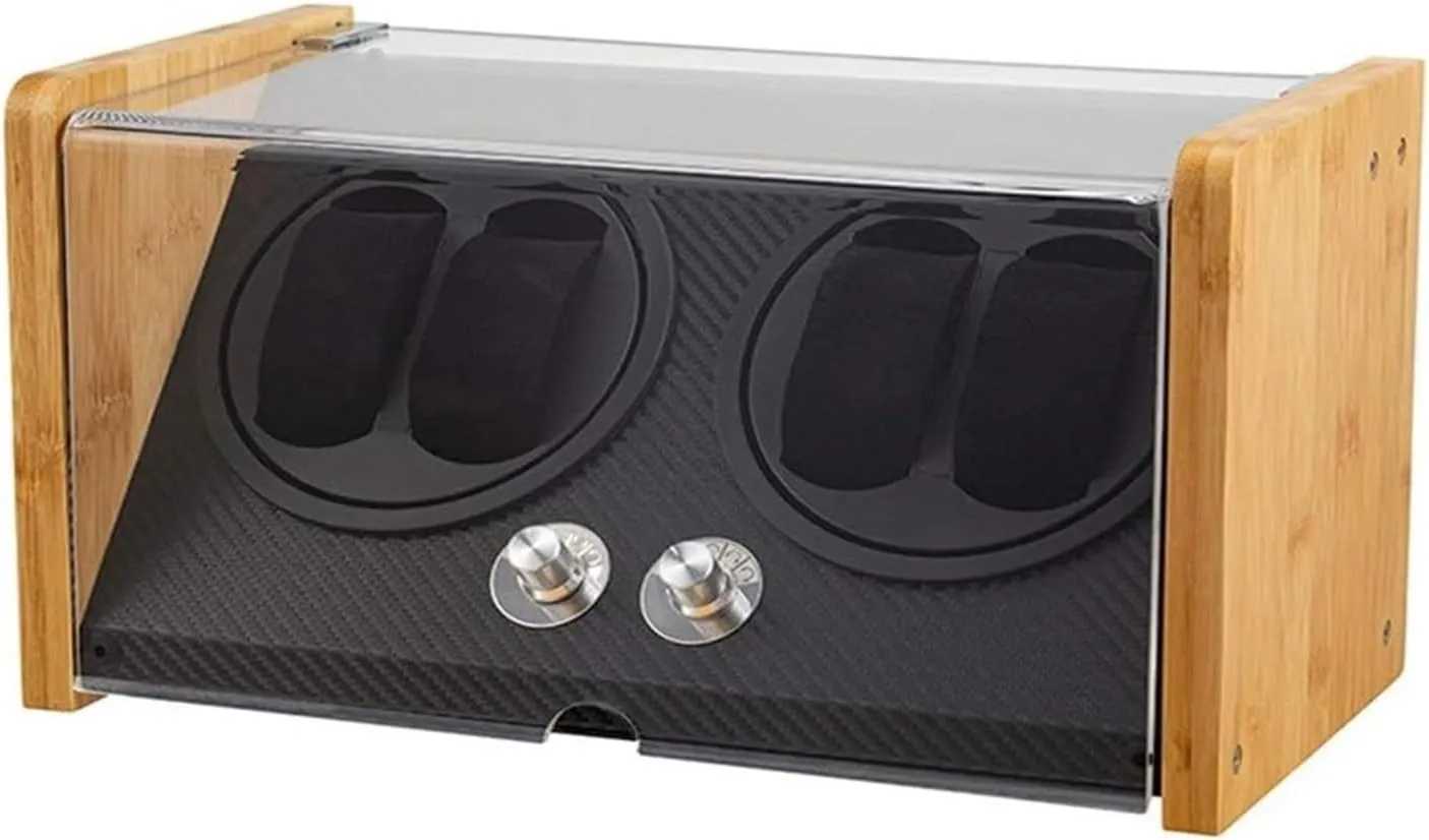 Watches Display Box Case Automatic Mechanical Watch Collector Black Carbon Fiber pine marrow affection federalist Watch Winder W VejiA Watch Case Watch Roll Watch Winder for Automatic 