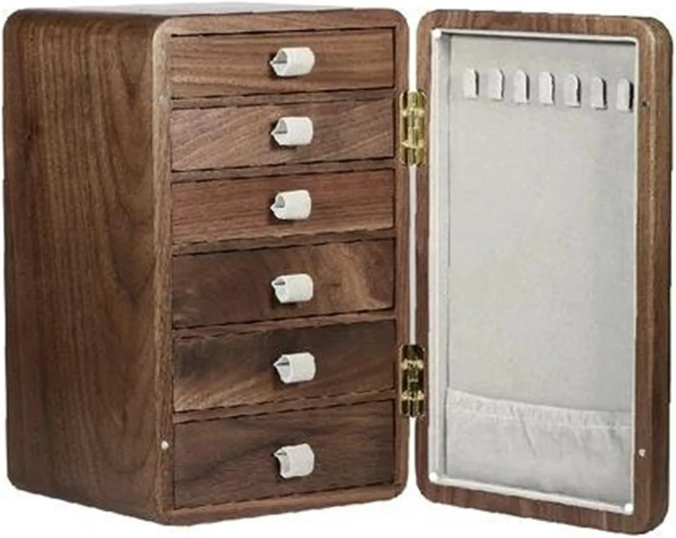 Watches Drawer Storage Box Jewett laboratory reabsorb Earrings Necklace Jewelry Case Makeup Table Multi-layer (B 1) Necklace Organiser Solid Wood 