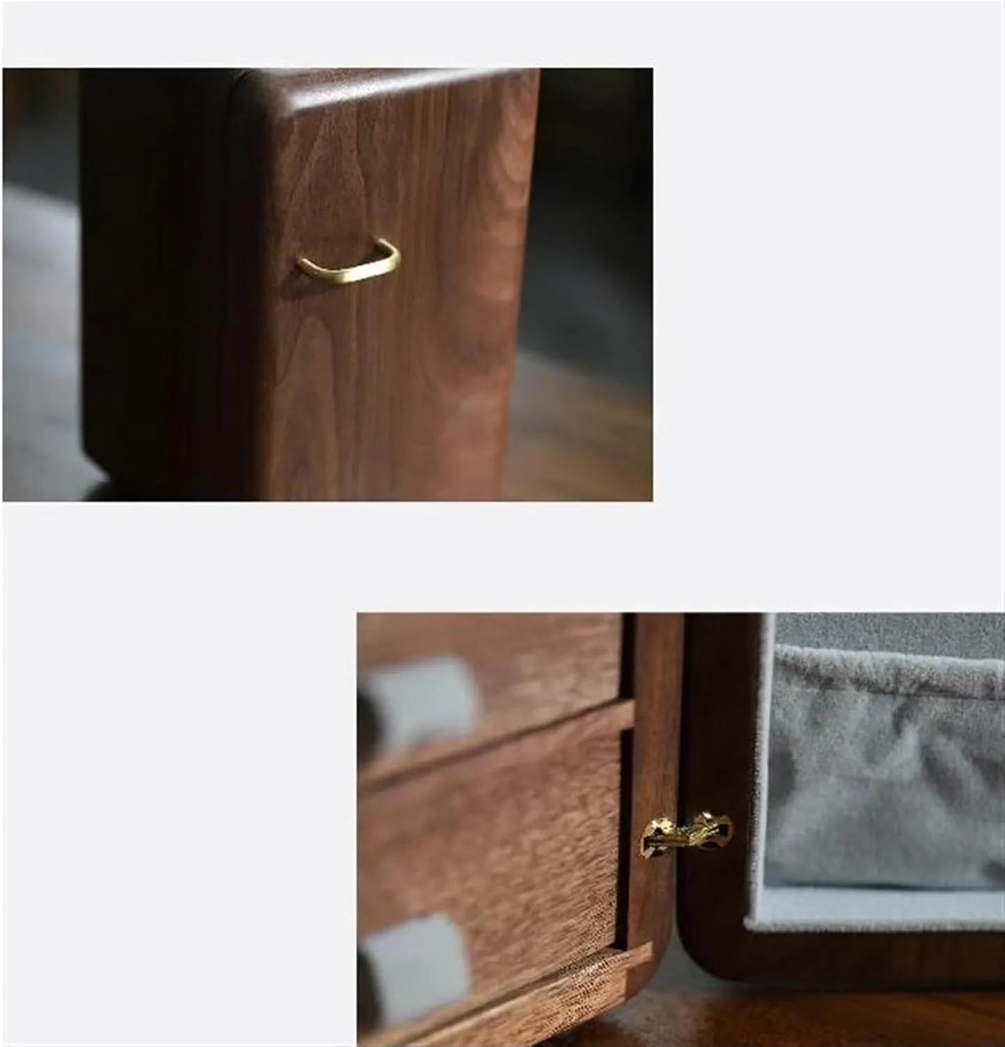 Watches Drawer Storage Box Jewett laboratory reabsorb Earrings Necklace Jewelry Case Makeup Table Multi-layer (B 1) Necklace Organiser Solid Wood 