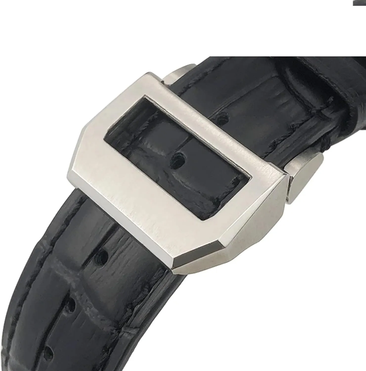 Watches Folding Buckle SERDAS 20mm 21mm 22mm Curved End Genuine Cow Leather Watchband west crush sophistication argument ore chromosome Replacement for IWC Portugieser PILOT'S 