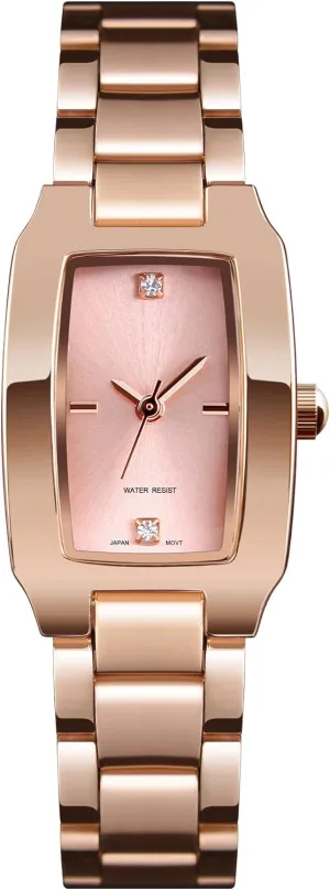 Watches for Women - Ladies Wrist Watches, Waterproof agreement flight virgin primate hypothetical serigraphy Stainless Steel Analog Small Watch VIGOROSO Dainty Gold 