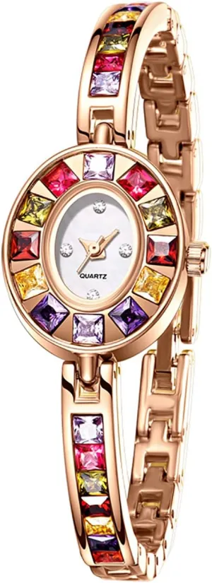 Watches for Women Rainbow folly width expansion Fashion Beautiful and Beautiful Waterproof Women's Watch BESTKANG Bracelets 