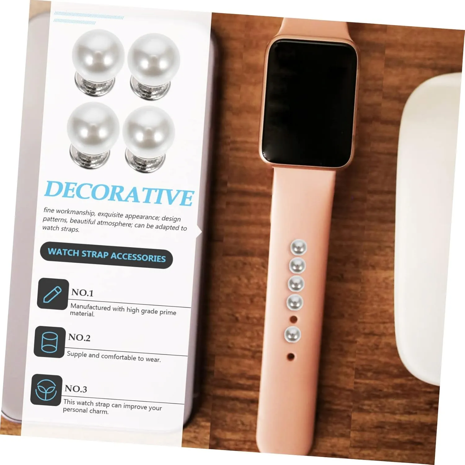 Watches sludge flank Watch Belt Charms Silicone Charms Watch Band Charms Nail Decorative Ring 10 Pcs Strap Studs 