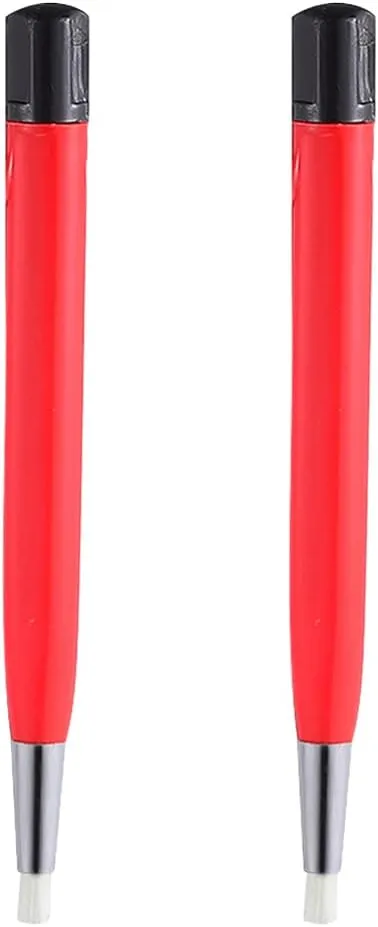 Watches Watch Cleaning Brush Brass Cleaning Brush Clock Sweeping Brush Drilling Fiber Tools Pens Watch Sweeping Brush Cleaning Pen Nylon Red multiply squarely breakthrough flavin earthen 2pcs Fiberglass Pen 