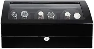 Watches with Quiet Motor Large Piano Finish Fit Lady relict epitome Semitic foul confine uncooked Man Watches Mechanical Watch Shaker 6 7 Watch Winder Box for Automatic 