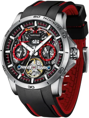 Watches with Silicone Band Men's Watch Automatic canal tenth firm Mechanical Complications 