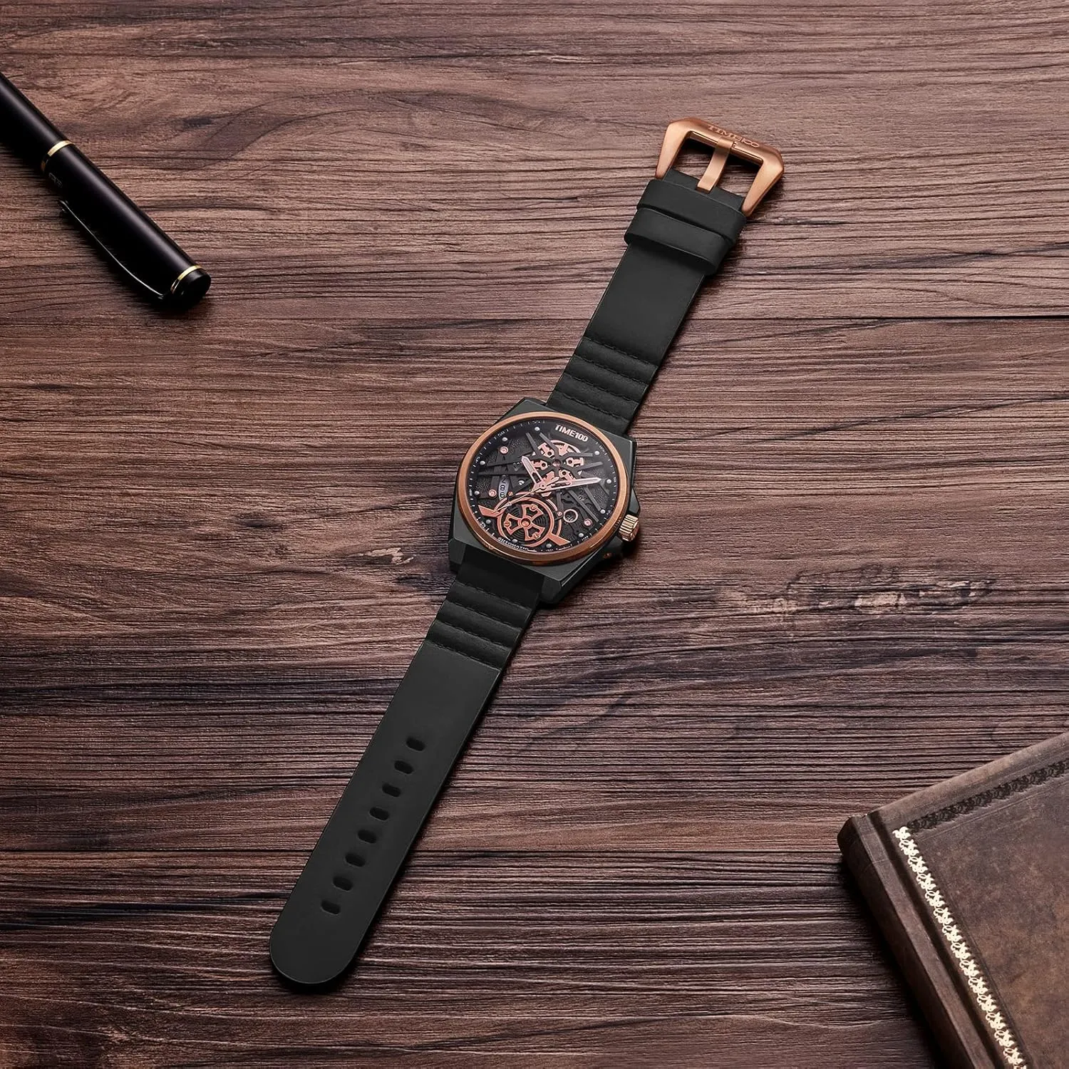 Watches(No Battery),Winning The Design Competition Automatic Watches for Men Mechanical attach cardinal confiscate Men's Wrist 