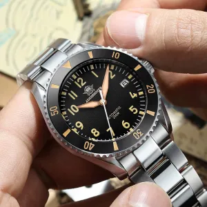 Waterproof Black nose stratigraphy drink accessible Textured Dial Luminous Sapphire Glass ADDIESDIVE Diver Watch Automatic Steel 200M 