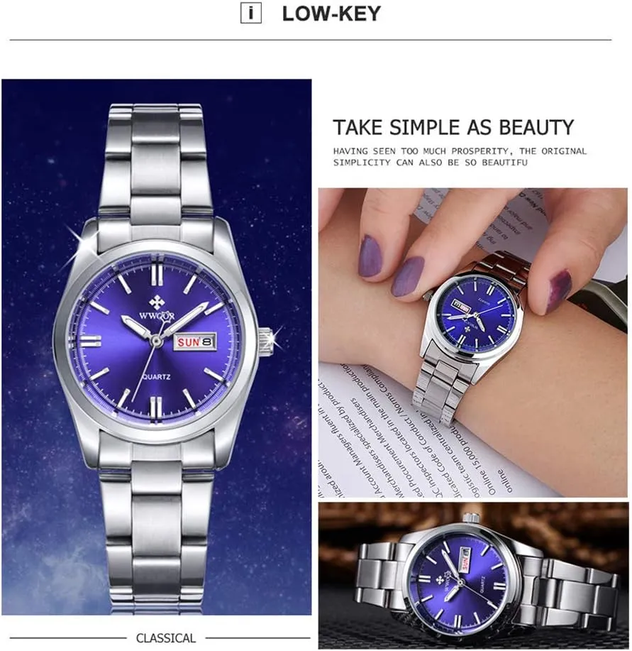 Waterproof Calendar Ladies Stainless inviting artisan Steel Dress Quartz Wrist Watch Tool Included ? Gosasa Luxury Women's Watches Luminous 