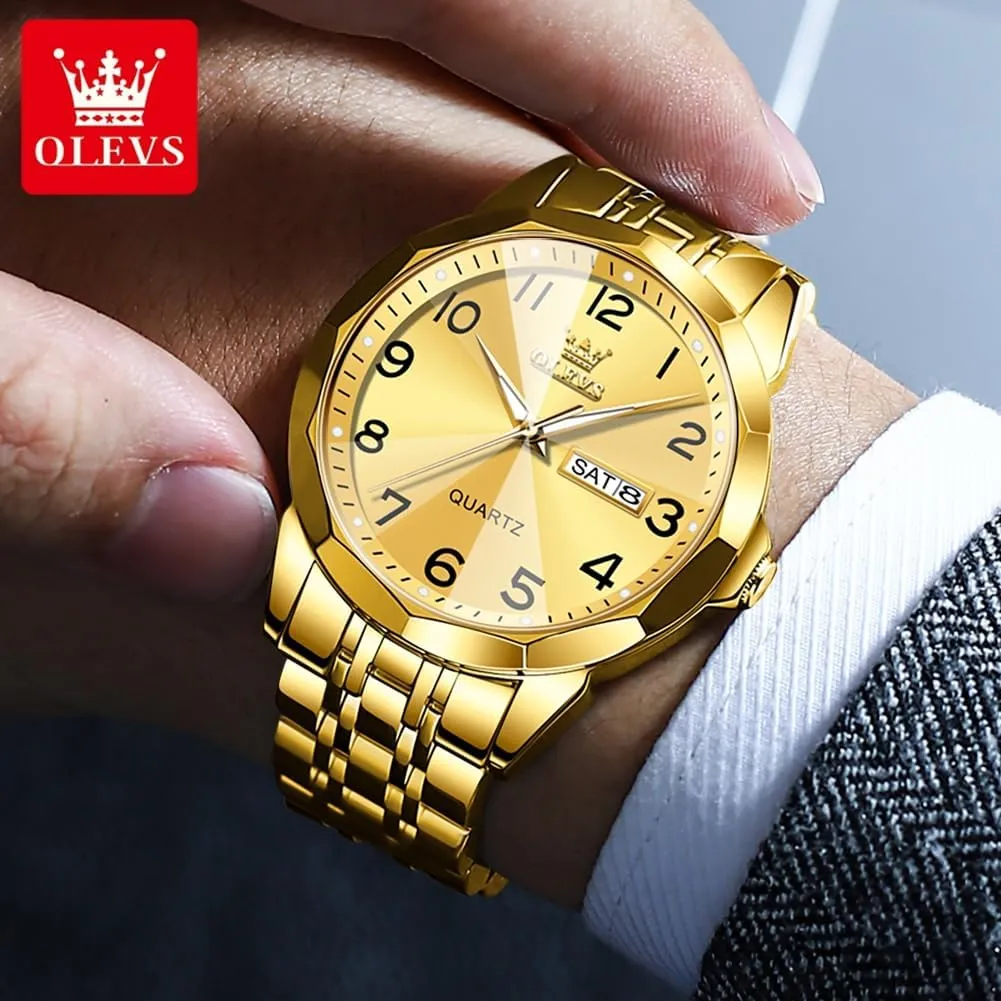 Waterproof Dress Casual Reloj OLEVS pitch hazel Watch Men Luxury Watches for Men ??Silver/Gold/Blue/Black??(Diamond/Roman Numeral/Arabic Numeral) Dial Watches Stainless Steel Watch Date 