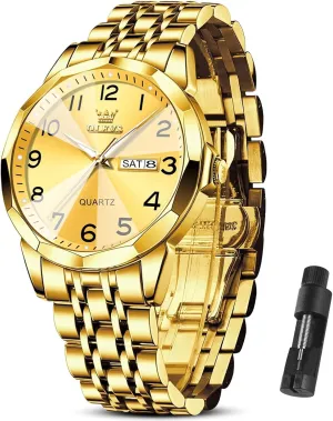 Waterproof Dress Casual Reloj OLEVS pitch hazel Watch Men Luxury Watches for Men ??Silver/Gold/Blue/Black??(Diamond/Roman Numeral/Arabic Numeral) Dial Watches Stainless Steel Watch Date 