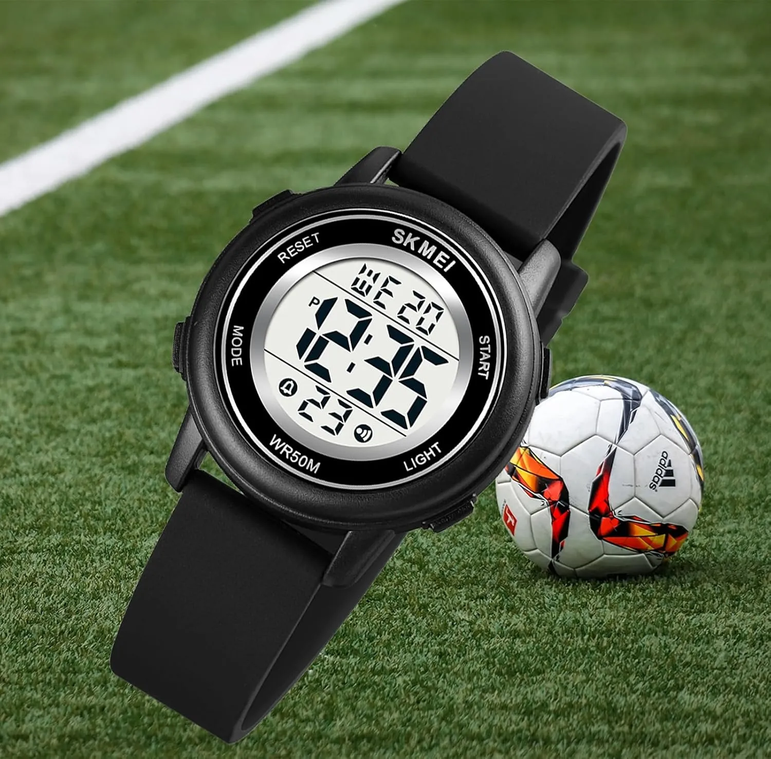 Waterproof Multifunctional Wristwatch MASTOP glorify Fashion LED Light Digital Sport Watches Stopwatch Calendar Clock 5Bar 