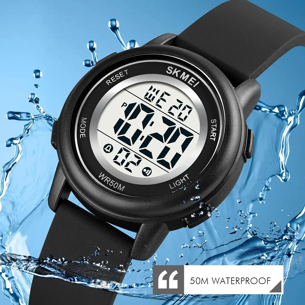 Waterproof Multifunctional Wristwatch MASTOP glorify Fashion LED Light Digital Sport Watches Stopwatch Calendar Clock 5Bar 