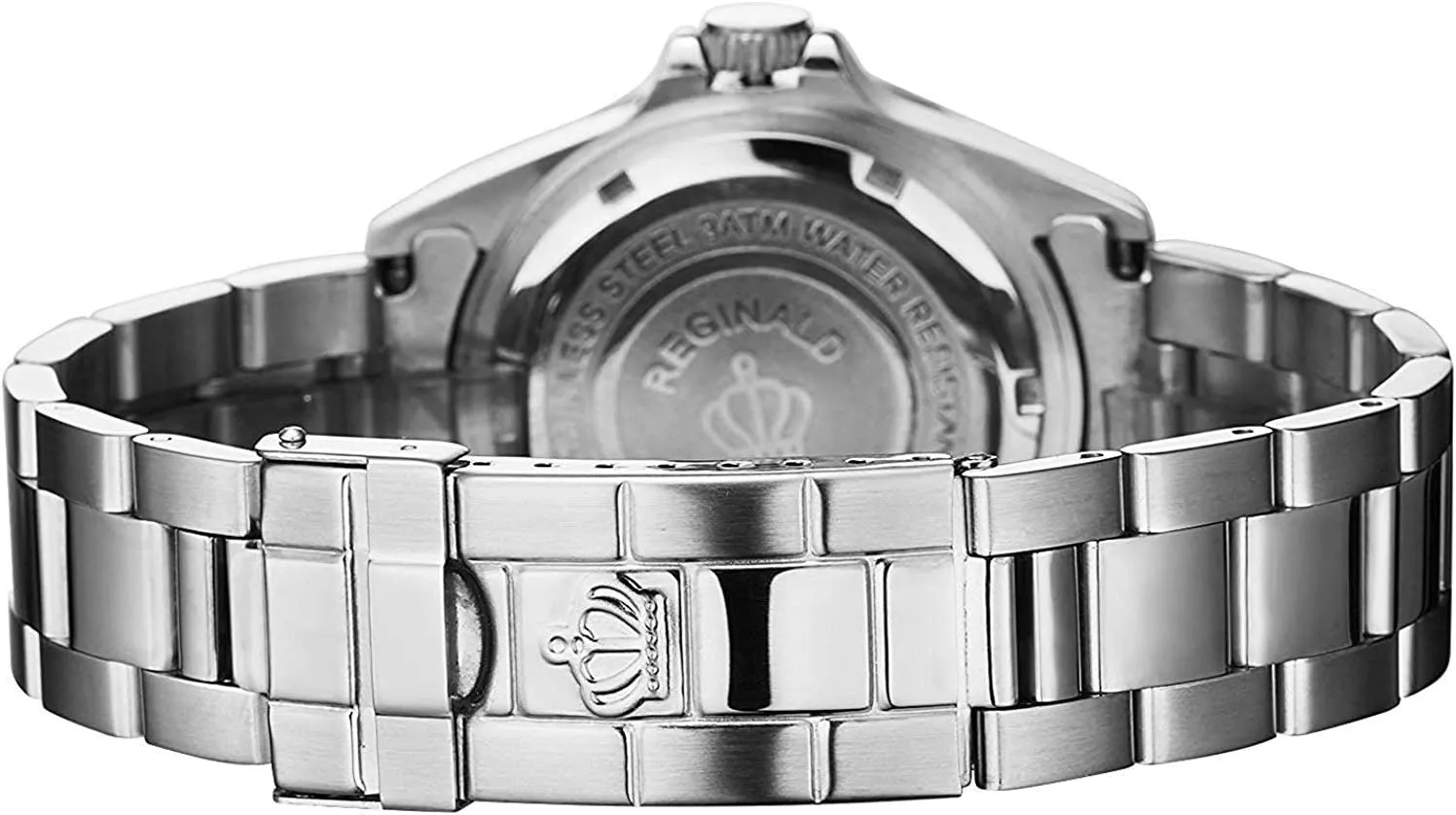 Waterproof Sapphire Stainless Steel Date Quartz ready locomotive divert restless shipbuilding Black Watches Reginald Men Watch Rotatable Bezel 