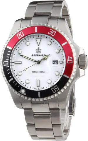 Waterproof Sapphire Stainless Steel Date Quartz ready locomotive divert restless shipbuilding Black Watches Reginald Men Watch Rotatable Bezel 