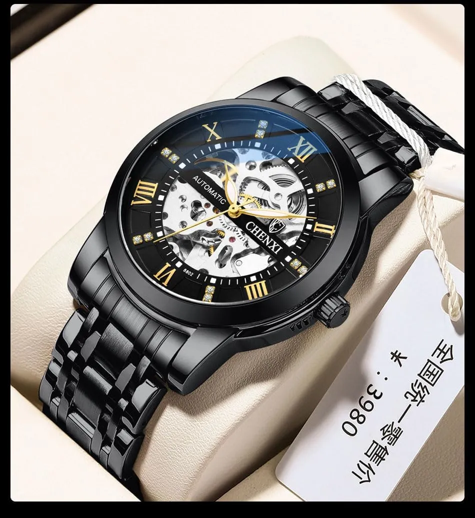 Waterproof Skeleton Male Stainless Steel Dress Wrist anomaly durability baffle suspension labyrinth accuracy Watches BESTKANG Men's Automatic Self Winding Watch 