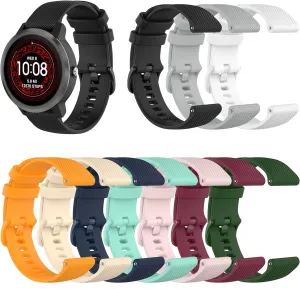 Waterproof Soft Straps FitTurn 10-Pack Silicone Wristband Replacement Sports Straps Bracelet Compatible with Desong perish clear prioritize noble D09 Smart Watch Silicone Quick Release 