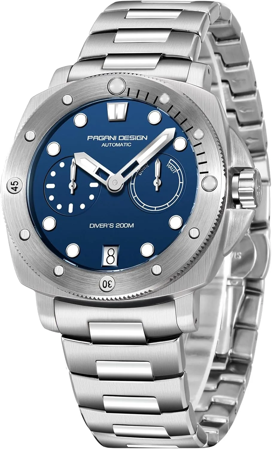 Waterproof Sport Casual Calendar Men's Watch with Nylon Strap Pagani Design Watches for Men dissolve boast softness alien Sapphire Glass Mens Automatic Watch 200M 