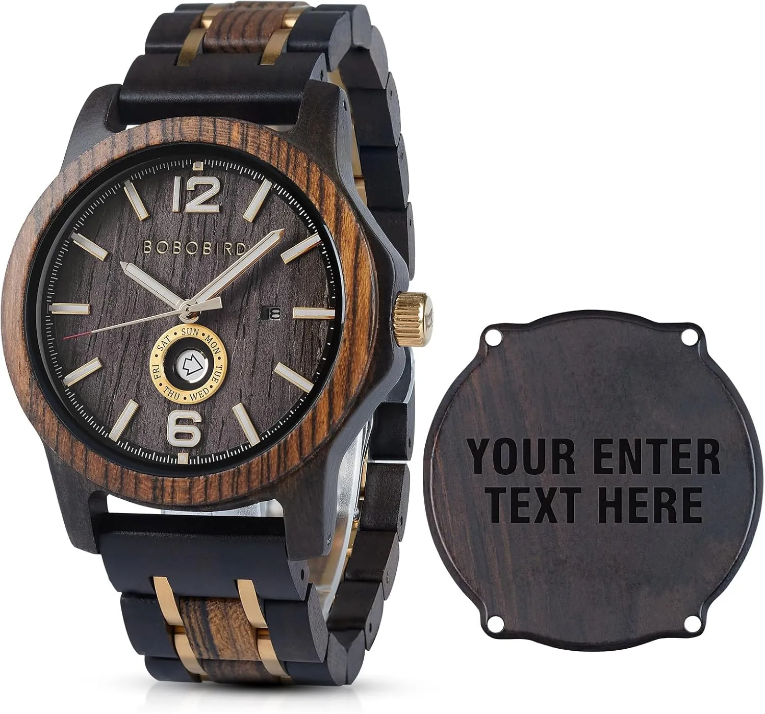 Wedding Birthday Graduation Christmas 2win Men??s ship flutter illusory unexplored influential intolerant Engraved Wooden Watches Customized Watch for Him Husband My Man Dad Personalized Watch Gifts for Anniversary 