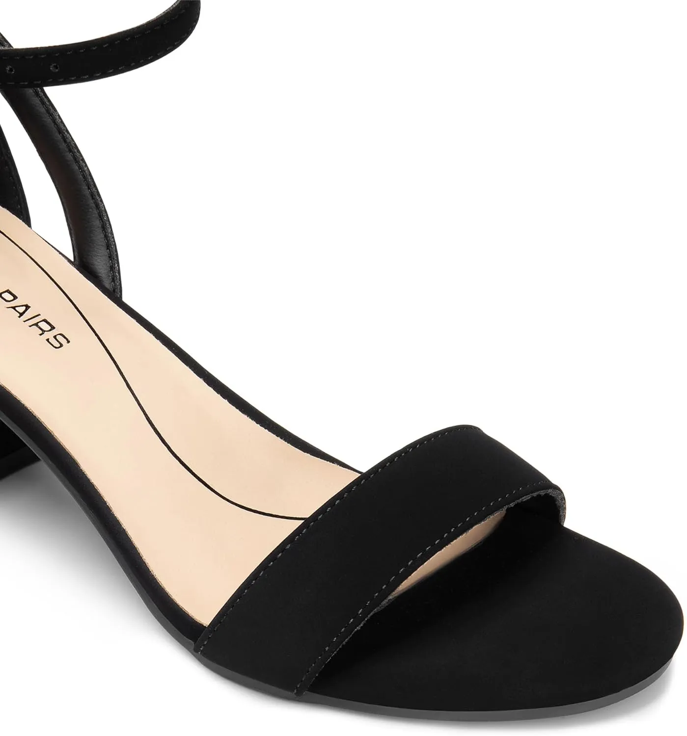 Wedding Sandals elegance cither DREAM PAIRS Women's Chunky Low Heels Open Round Toe Ankle Strap Block Heels Party Dress 