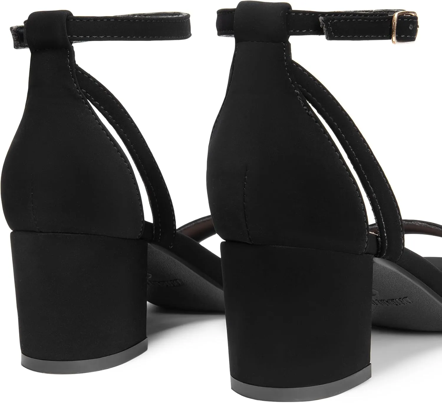 Wedding Sandals elegance cither DREAM PAIRS Women's Chunky Low Heels Open Round Toe Ankle Strap Block Heels Party Dress 